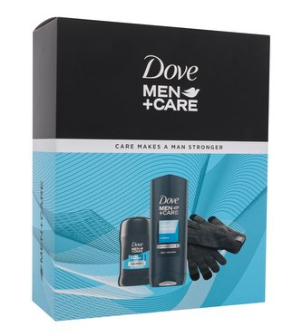 Dove Men + Care sprchový gel Men+Care Clean Comfort 250 ml + antiperspirant Men+Care Clean Comfort 50 ml + rukavice