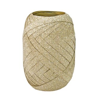 Dárk.stuha 10mx5 zlatá Glitter