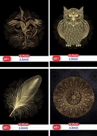 Herlitz - Sešit A4/40 listů, linka, B&G s parciálním lakem