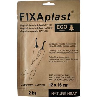 FIXAplast Kapsaicinová náplast NATURE HEAT, 2 ks