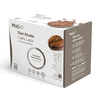 NUPO Výhodné balení Diety 42 porcí Caffe latte