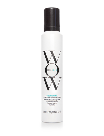Color Wow Stylingová tónovací pěna pro tmavé vlasy Color Control (Blue Toning + Styling Foam) 200 ml woman