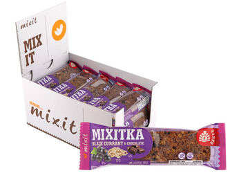 Mixit Mixitka bez lepku - Černý rybíz + čokoláda 20 ks