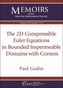 The 2D Compressible Euler Equations in Bounded Impermeable Domains with Corners