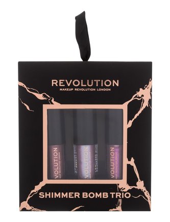 Makeup Revolution London Shimmer Bomb lesk na rty Shimmer Bomb 2 ml + lesk na rty Shimmer Bomb 2 ml Sparkle + lesk na rty Shimmer Bomb 2 ml DayDream