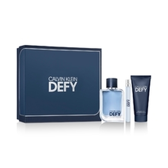 Calvin Klein Defy Dárková sada Toaletní voda 100 ml, miniaturka Toaletní voda 10 ml a sprchový gel na tělo a vlasy 100 ml