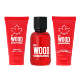 Dsquared2 Red Wood toaletní voda 50 ml + sprchový gel 50 ml + tělové mléko 50 ml