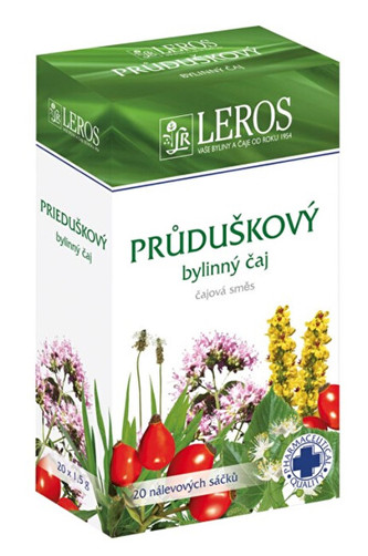 LEROS Průduškový bylinný čaj 20 x 1.5 g