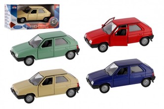 Auto Welly Škoda Favorit kov/plast ( 1ks ) 11cm 1:34 na voľný chod, variant 4 farby v krabičke 15x7x7cm