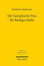 Der Europäische Pass für Bankgeschäfte