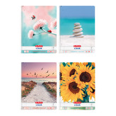 Spirálový blok A4/80, čtvereček, Happy days