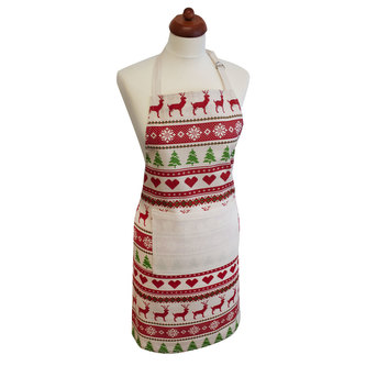 Kuchyňská zástěra 60*80 cm, Zimní sob