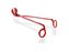 YANKEE CANDLE Nůžky na knot Red Nordic Frosted Glass červené
