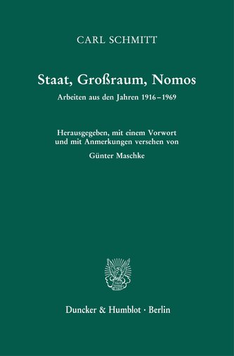 Staat, Großraum, Nomos