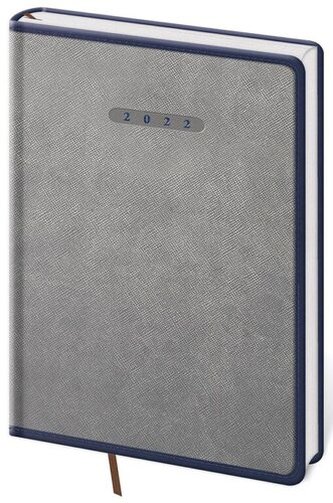 Diář 2022 týdenní A5 Elegant - šedo/modrá