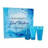 Davidoff Cool Water Woman Dárková sada Toaletní voda 50 ml, tělové mléko Cool Water Woman 50 ml a sprchový gel Cool Water Woman 50 ml