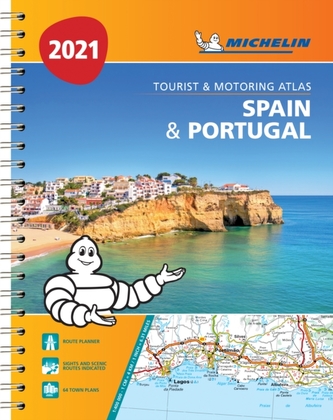 Spain & Portugal 2021 - Tourist and Motoring Atlas (A4-Spiral)