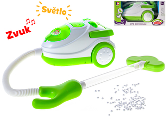 Vysavač 19cm na baterie se světlem a zvukem v krabičce