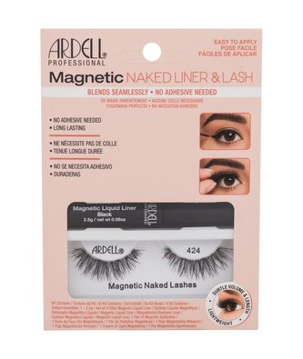 Ardell Magnetic umělé řasy Magnetic Naked Lashes 424 1 ks + oční linka Magnetic Liquid Liner 2,5 g Black