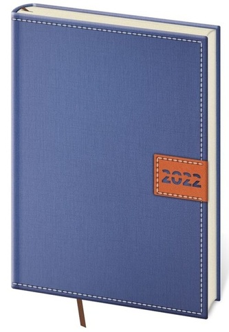 Diář 2022 Toledo - modrý, týdenní, A5