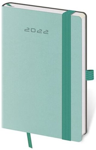 Diář 2022 týdenní kapesní Flexies - mátová