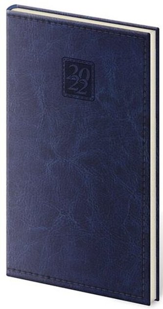 Diář 2022 Nebrasca - modrý, týdenní kapesní