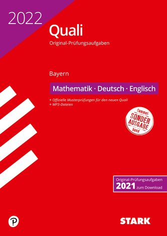 STARK Original-Prüfungen Quali Mittelschule 2022 - Mathematik, Deutsch, Englisch 9. Klasse - Bayern