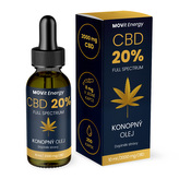 MOVit Energy CBD 20% Full Spectrum konopný olej 10 ml