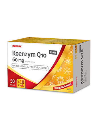 Walmark Koenzym Q10 60 mg FORTE 50+10 tobolek NAVÍC