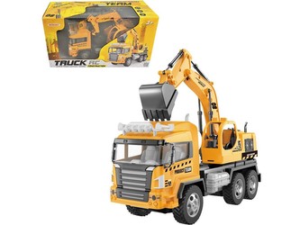 Auto stavební na dálkové ovládání, 4 kanál, se světlem, 26 cm