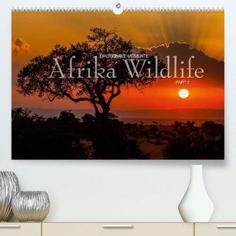 Emotionale Momente: Afrika Wildlife Part 2 / CH-Version (Premium, hochwertiger DIN A2 Wandkalender 2022, Kunstdruck in Hochglanz