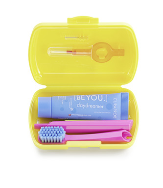Curaprox Travel set žltý unisex