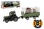 Traktor s vlekom RC plast 43cm 2,4 GHz na diaľk. ovl. na batérie 2 druhy v krabici 52x17x12cm