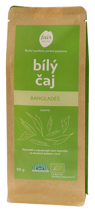 Fairobchod Bio bílý čaj z Myanmaru, větší balení Hmotnost: 400 g