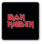 Tácek pod sklenici Iron Maiden: Logo (10 x 10 cm)