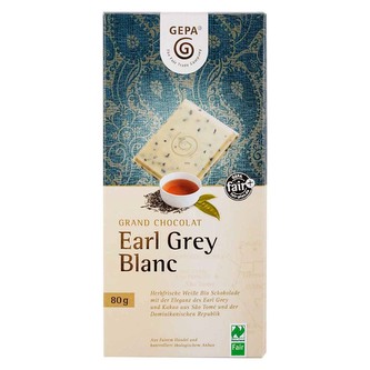 Gepa Bio biela čokoláda s čajom Earl Grey, 80 g