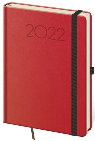 Diář 2022 New Praga - červený, denní, A5