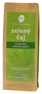 Fairobchod Bio zelený čaj Chun Mee Vzácné obočí z Číny sypaný, 100 g