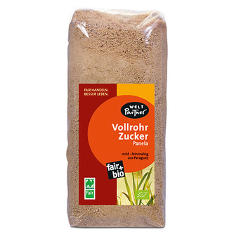 WeltPartner Bio sušená třtinová šťáva panela z Paraguaye, 500 g