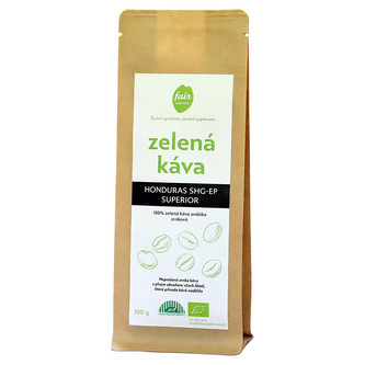 Fairobchod Bio zelená káva Honduras SHG zrnková, 100 g