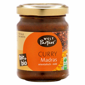 WeltPartner Bio kari pasta Madras, 125 g