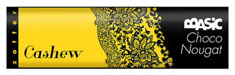 Zotter Bio čokoládový nugát s kešu oříšky, 130 g