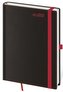 Diář 2022 týdenní A5 Black Red s poutkem na propisku