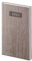 Diář 2022 Wood - Tmavě hnědý, týdenní kapesní