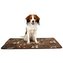 Plyšová podložka FunDOGS protišmyková, hnedá - DOPREDAJ - 90 x 68cm