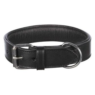 Obojok ACTIVE kožený - čierny - XL: 65-75cm/40mm