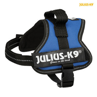 Julius-K9 silový postroj Mini-Mini/S 40-53 cm,  - modrá