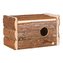 Hniezdiaca búdka z prírodného dreva pre andulky 21x13x12 cm