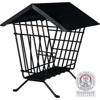 Samostatně stojící krmítko na seno, kovové 20 x 23 x 20 cm