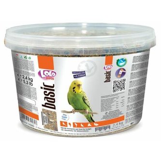 LOLO BASIC kompletné krmivo pre andulky 3L/2,4kg kýblik